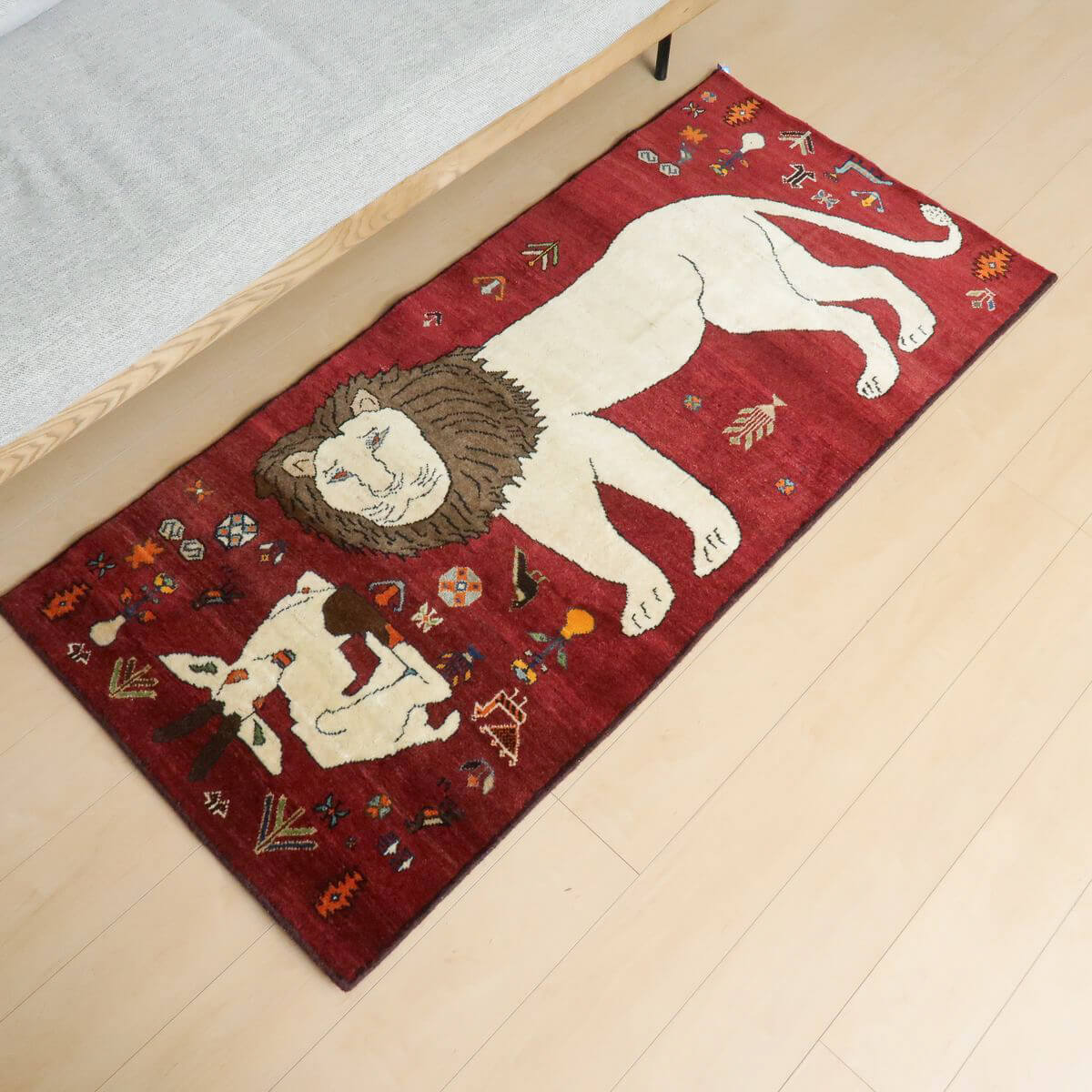 ギャッベ/オールド カシュガイ 175×83cm(ALB-4217)