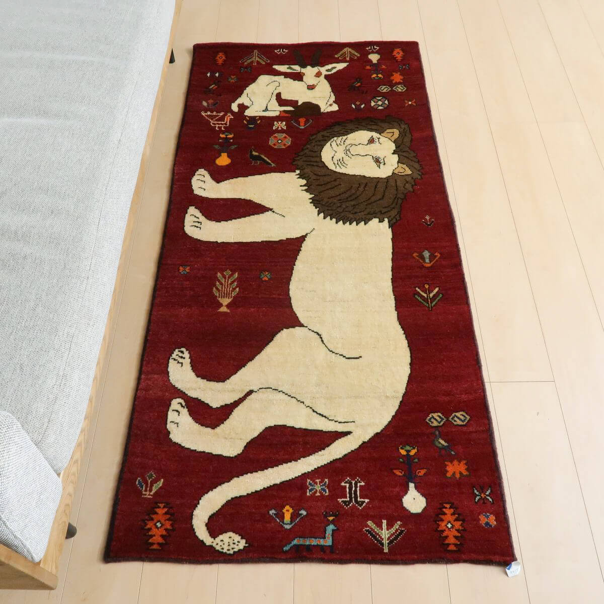 ギャッベ/オールド カシュガイ 175×83cm(ALB-4217)