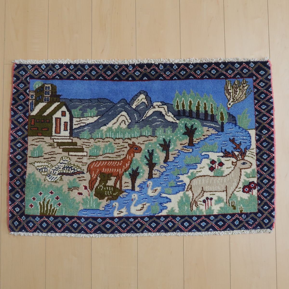 トライバルラグ/シラーズ 56×88cm(FS-11076)
