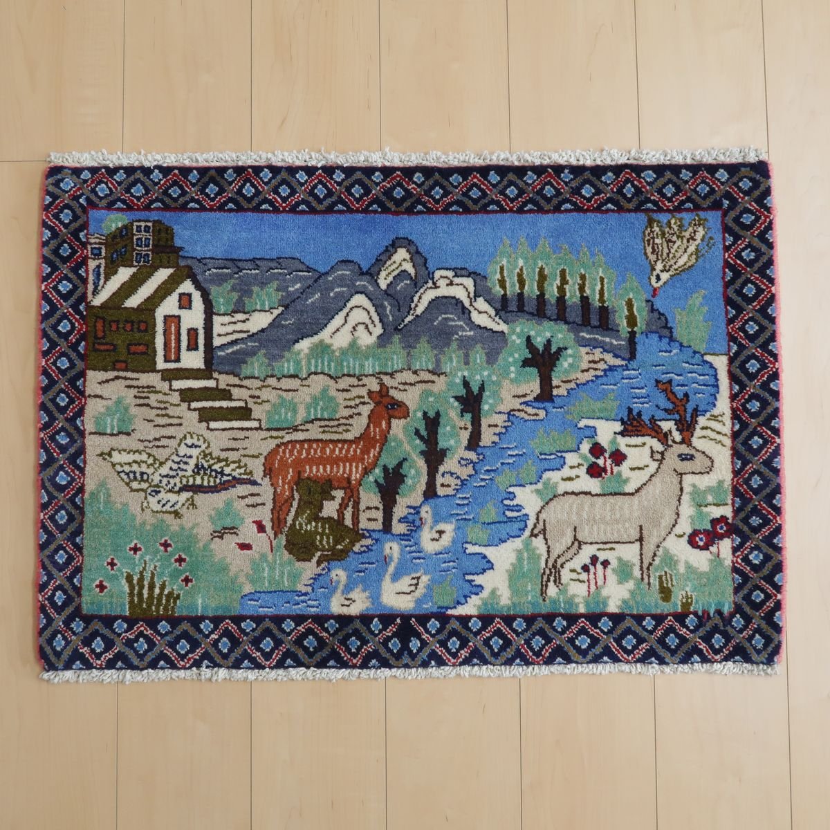 トライバルラグ/シラーズ 58×85cm(FS-11079)