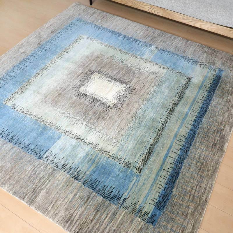 プレミアムギャッベ/ホシナマイ(カシュクリ) 200×200cm(HL-10887)