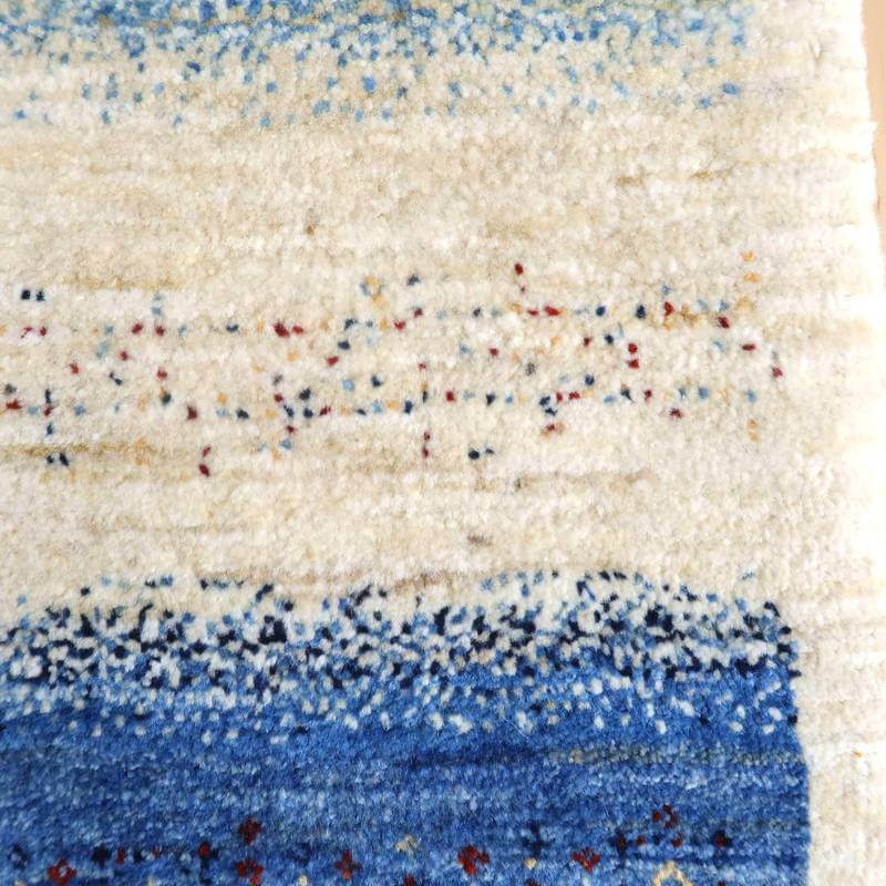 プレミアムギャッベ(ルリバフ) 138×47cm(HR-10925)