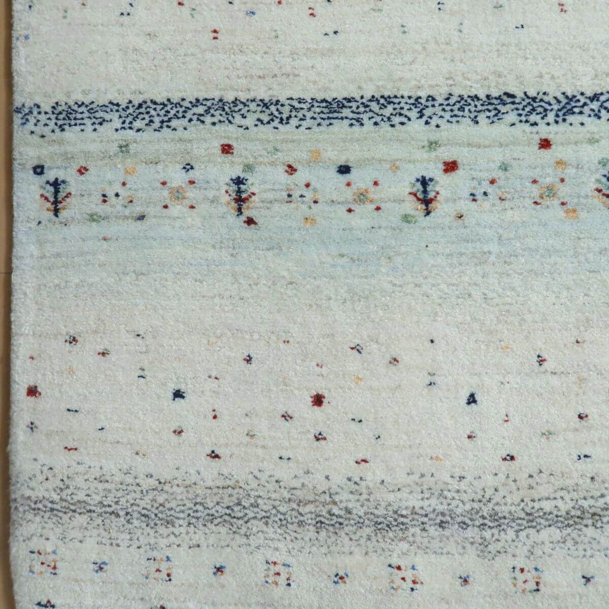 プレミアムギャッベ/ホシナマイ(ルリバフ) 198×83cm(HR-11104)