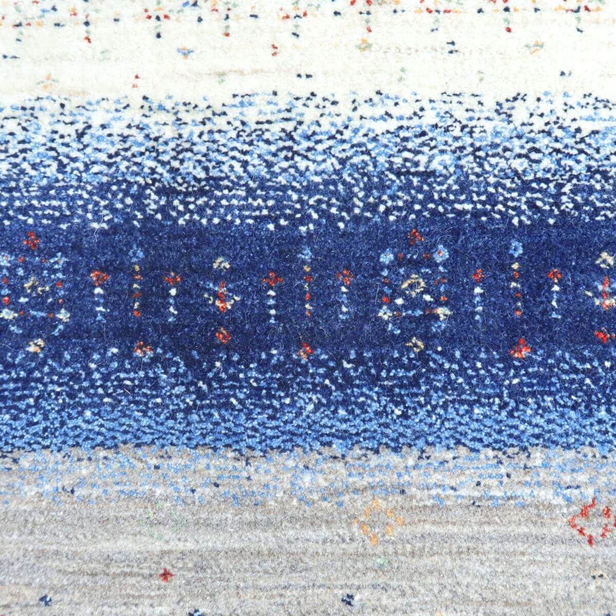 プレミアムギャッベ/ホシナマイ(ルリバフ) 198×83cm(HR-11104)