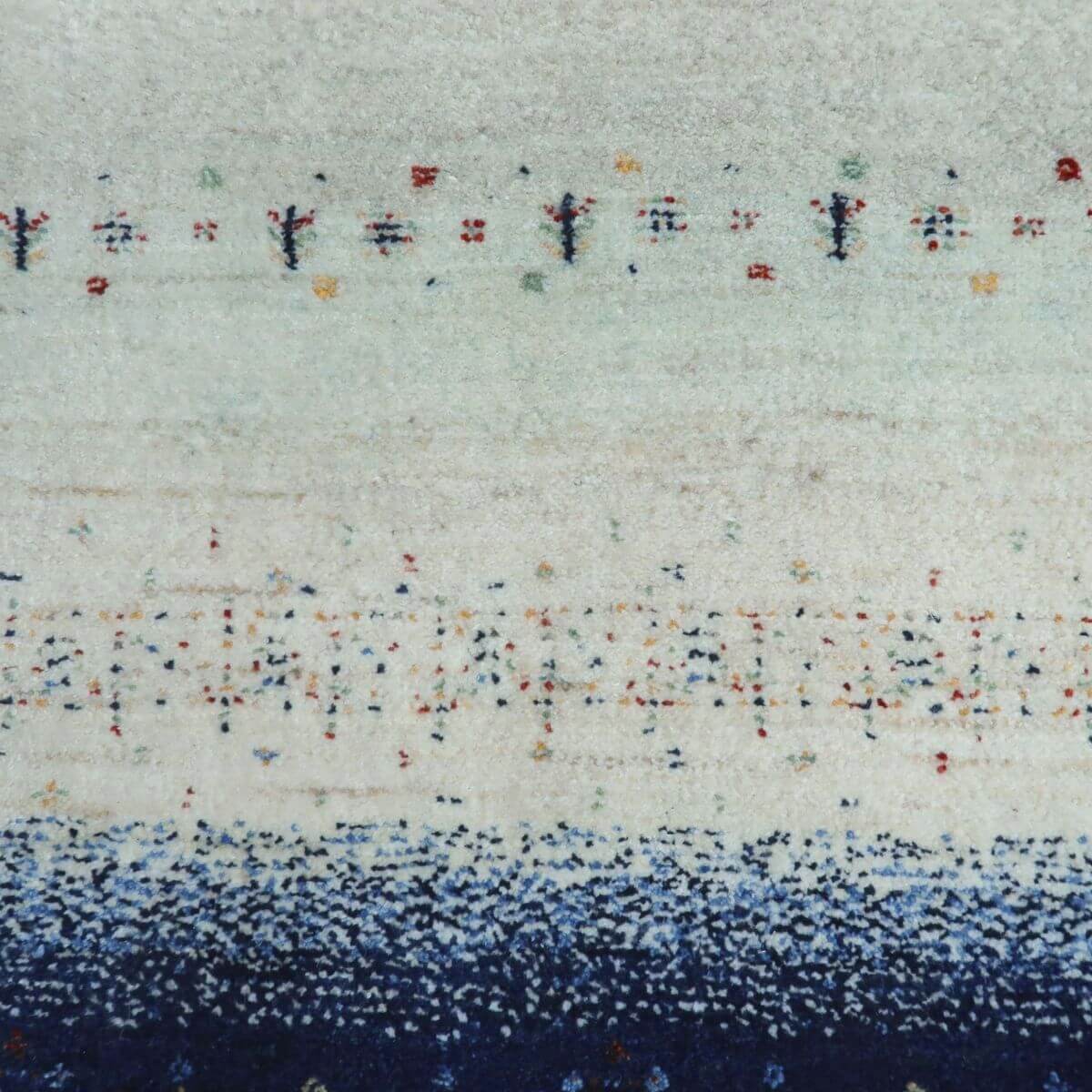 プレミアムギャッベ/ホシナマイ(ルリバフ) 198×83cm(HR-11104)