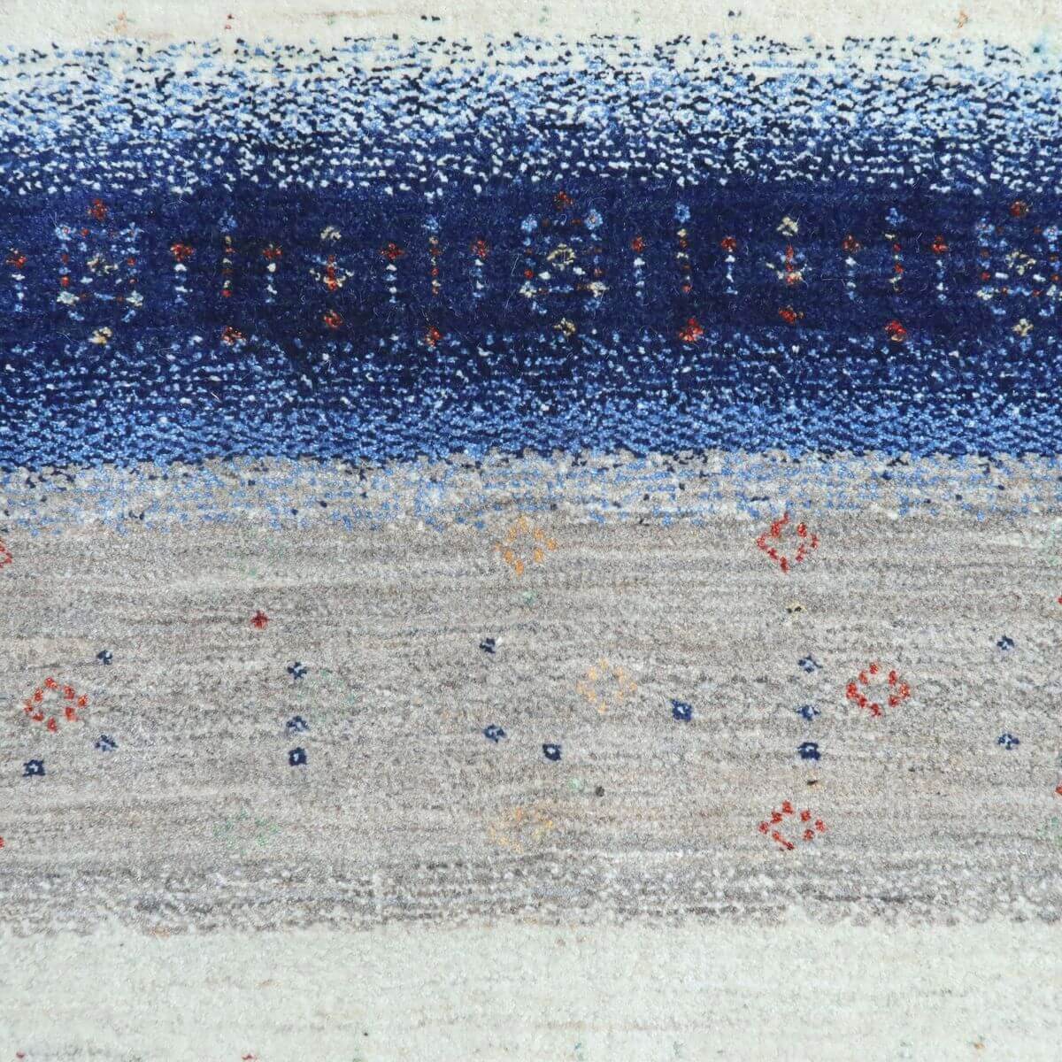 プレミアムギャッベ/ホシナマイ(ルリバフ) 198×83cm(HR-11104)