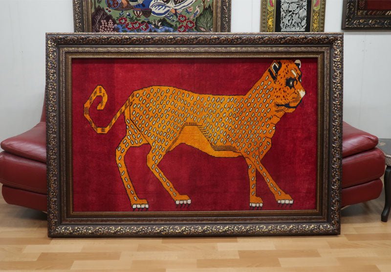 ギャッベ／カシュガイ、絨毯のような細かな織 113×161cm（AMB-4101）