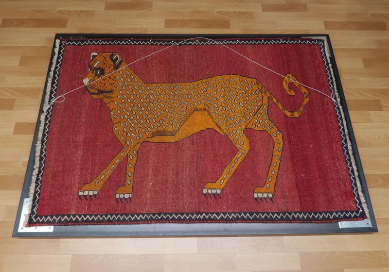 ギャッベ／カシュガイ、絨毯のような細かな織 113×161cm（AMB-4101）