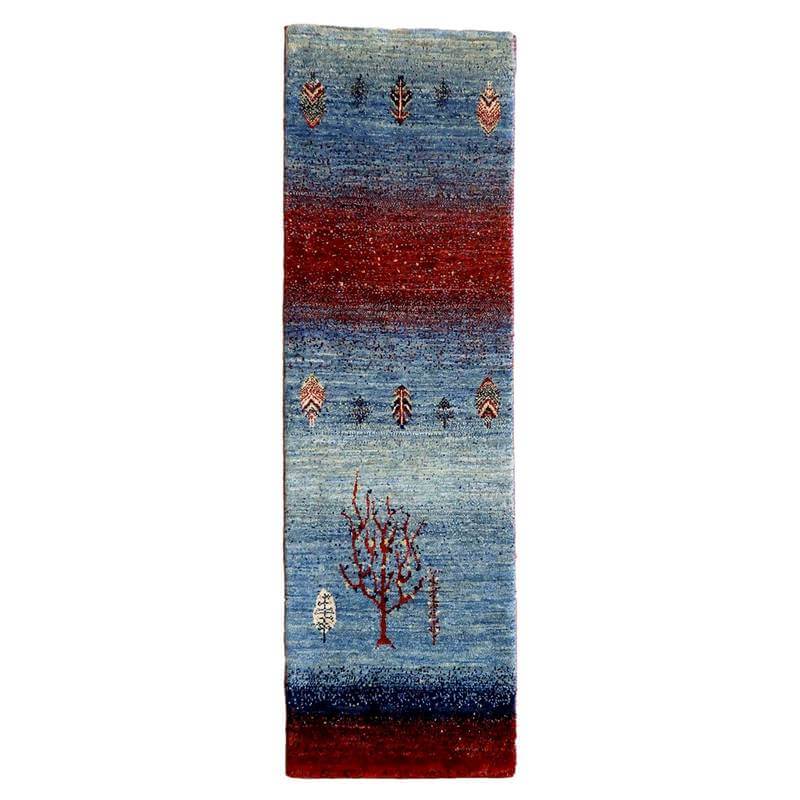 プレミアムギャッベ（ルリバフ） 143×44cm（HR-10932）