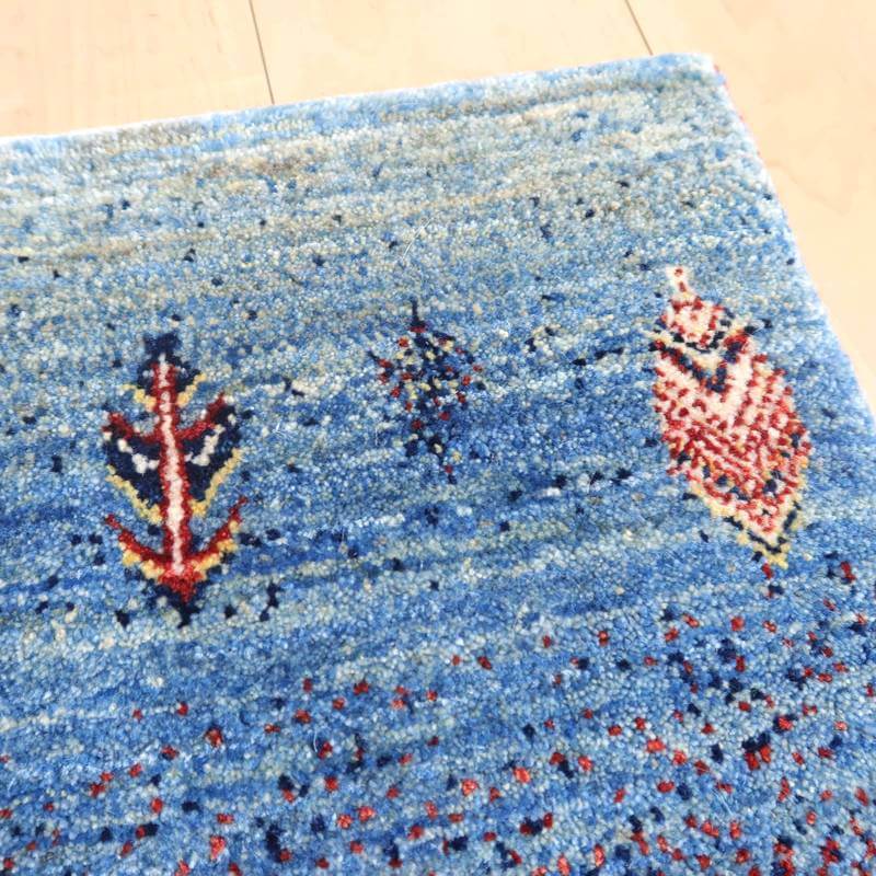 プレミアムギャッベ（ルリバフ） 143×44cm（HR-10932）