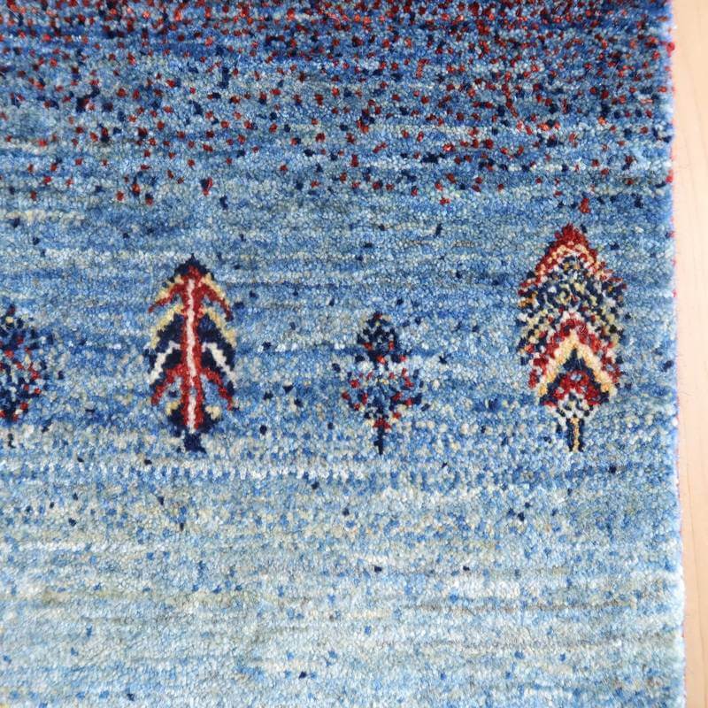 プレミアムギャッベ（ルリバフ） 143×44cm（HR-10932）